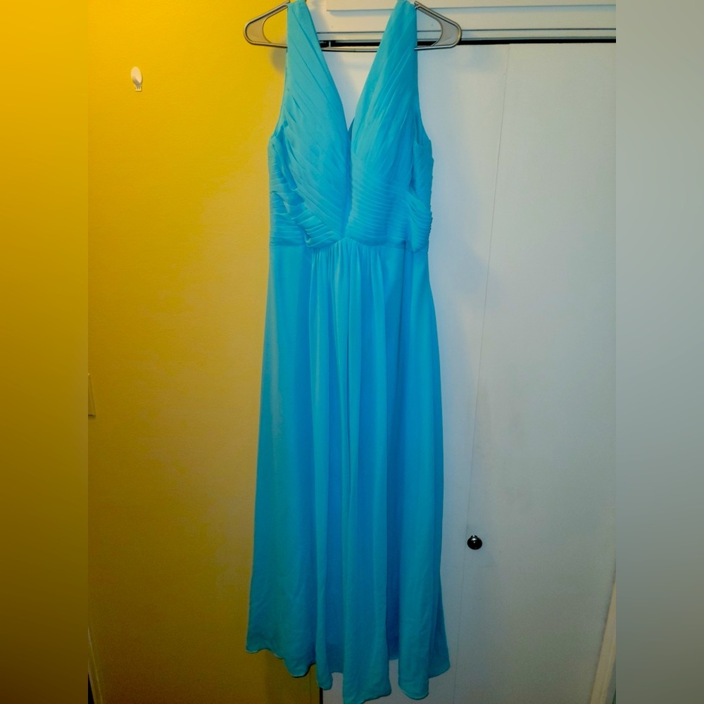 Long Aqua Blue Dress